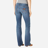 Wrangler Women's Sadie Low Rise Boot Cut Jeans Western Apparel Riding Jean