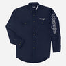 Wrangler Men's Navy Button Up Shirt Western Wear