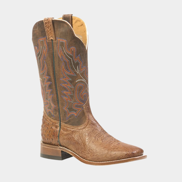 Boulet 3500 Men's Exotic Ostrich Square Toe Cowboy Boot