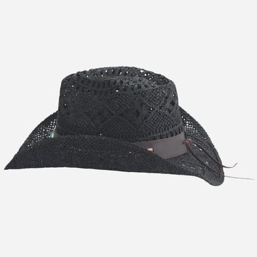 Women's Bullhide Black Straw Hat