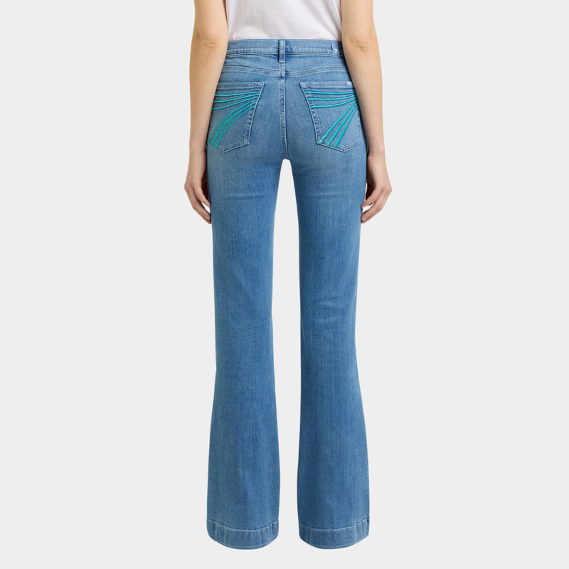 7 For All Mankind DOJO Bootcut Jeans for Women Iceflow
