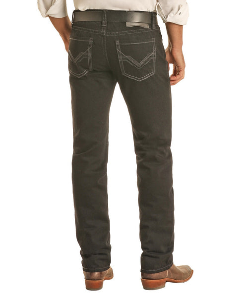 Rock and Roll Denim Men's Black Slim Straight Leg Jeans Canada Wide Shipping