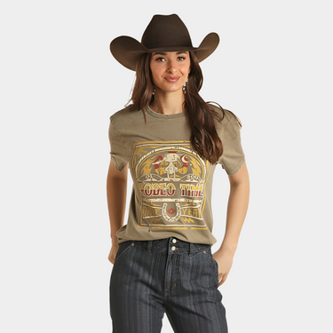 Rock and Roll Denim Unisex Desert Print Tee Shirt Western Wear