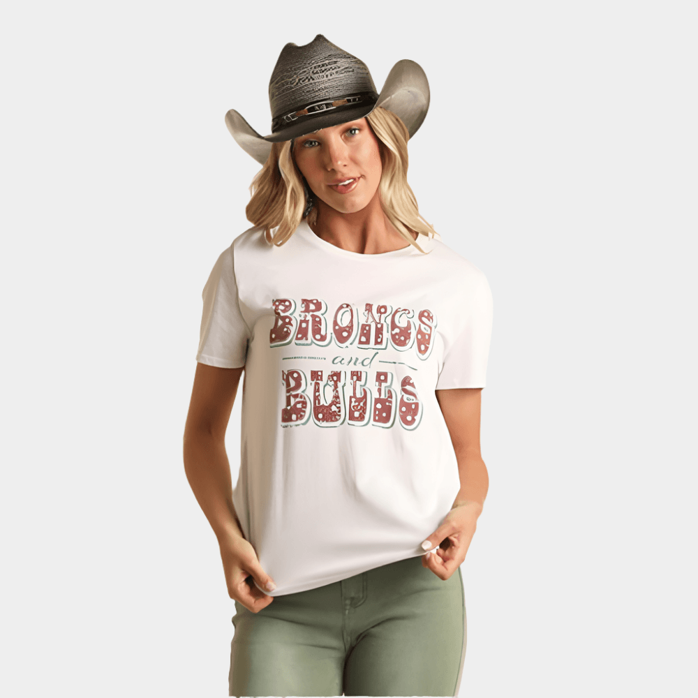 Women's Bull and Broncs Tee Shirts | Rodeo Apparel β Nikki's Western ...