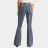 Indigo Aztec Button Flare Jean