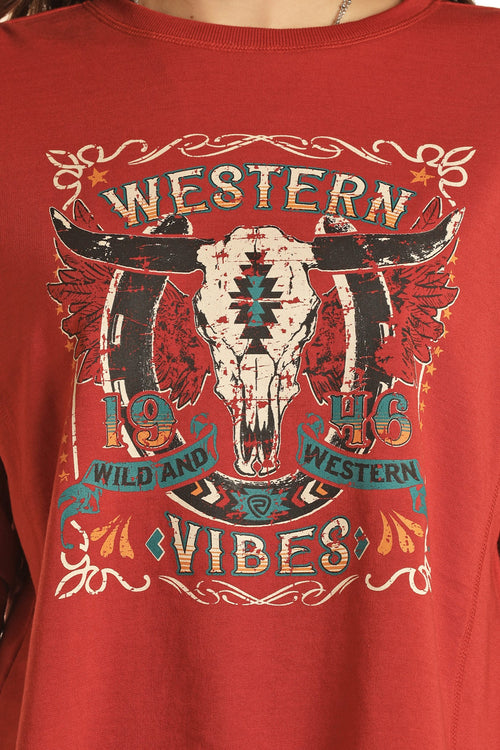 Rock and Roll Denim Women's Western Vibes Sweater Western Wear