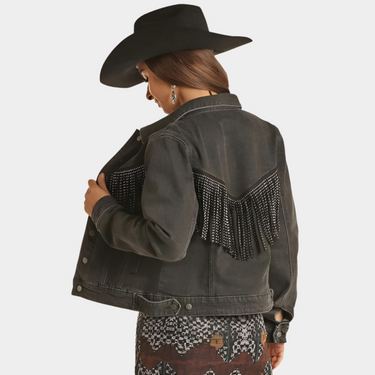 Black Fringe Jacket