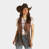 Brown Fringe Vest