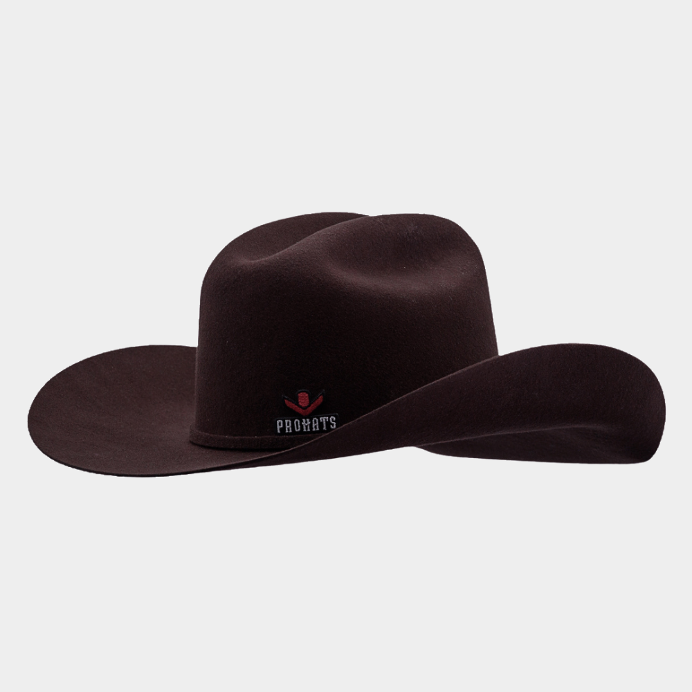 Pro Hats Rodeo Night Chocolate Wool Felt Hat β Nikki's Western Outfitters