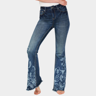 Grace In La Bull Flare Jeans