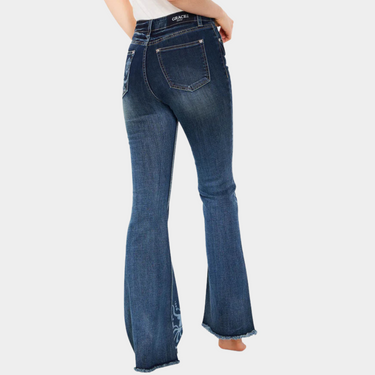 Grace In La Bull Flare Jeans