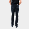 Platini Fashion Men's Holt Black Straight Leg Jeans