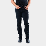 Platini Fashion Men's Holt Black Straight Leg Jeans