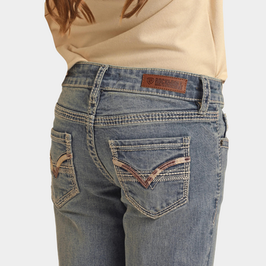 Girls Mid Rise Bootcut Jeans Wrangler