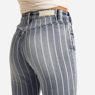 Rock and Roll Denim Women's Stripe Trouser Jeans Canada Shipping