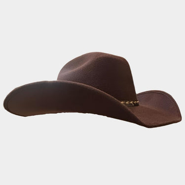 Brown Felt Cowboy Hat