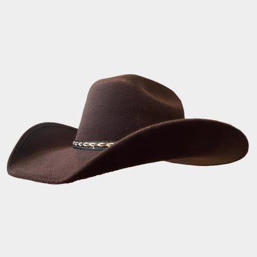 Brown Felt Cowboy Hat