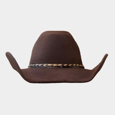 Brown Felt Cowboy Hat